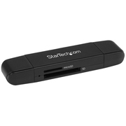 Startech.Com SD microSD Card Reader - For USB-C and USB-A Enabled Devices SDMSDRWU3AC